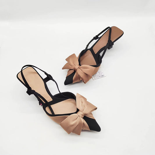 Isabella Bow Pointed Heels